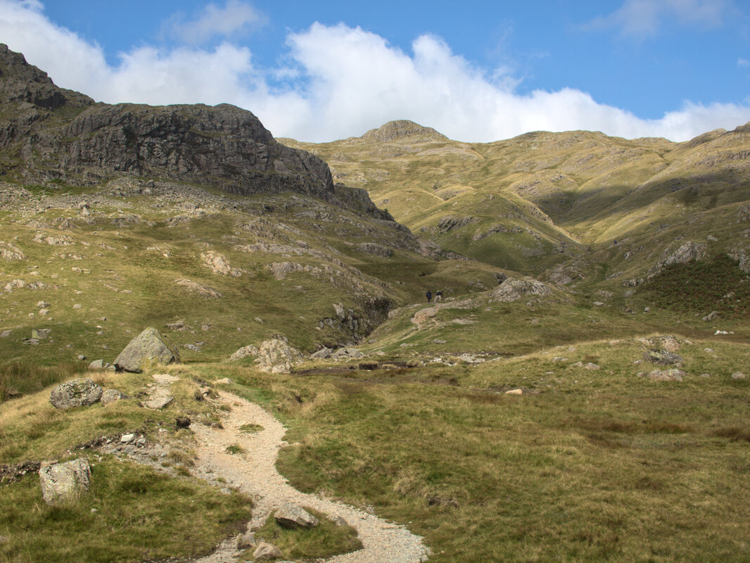 Path towards the Langdale Pikes