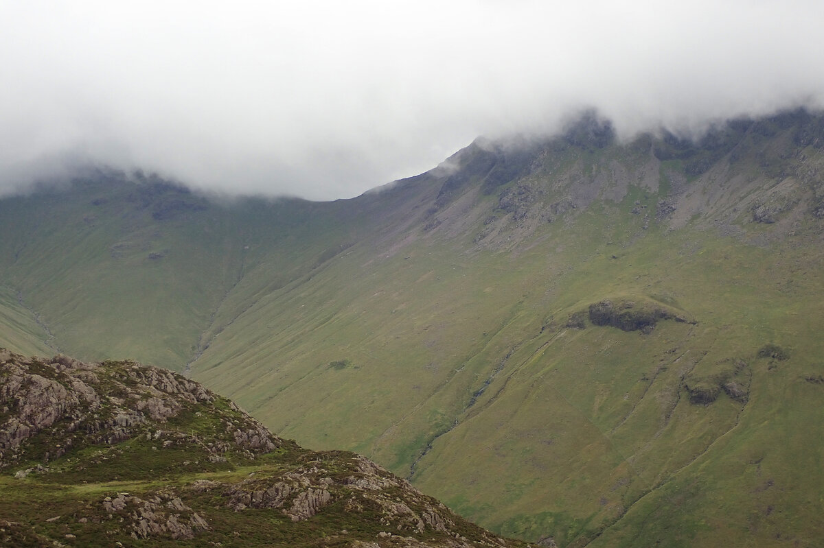 Ridge under cloud