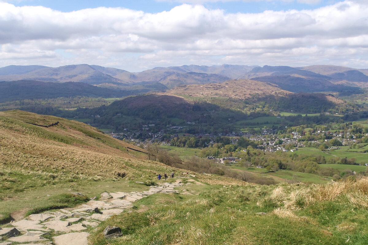 Footpath up Wansfell Pike from Ambleside