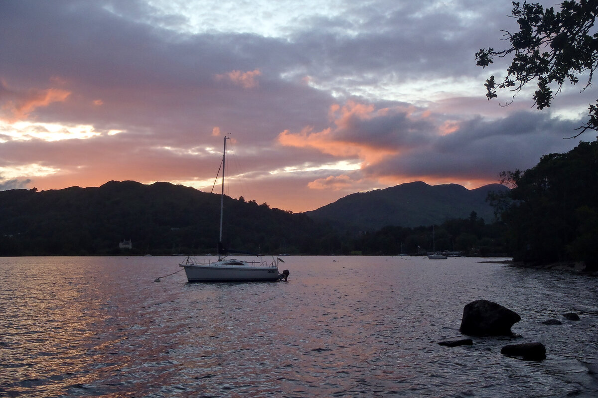 Sunset over Lake Windermere