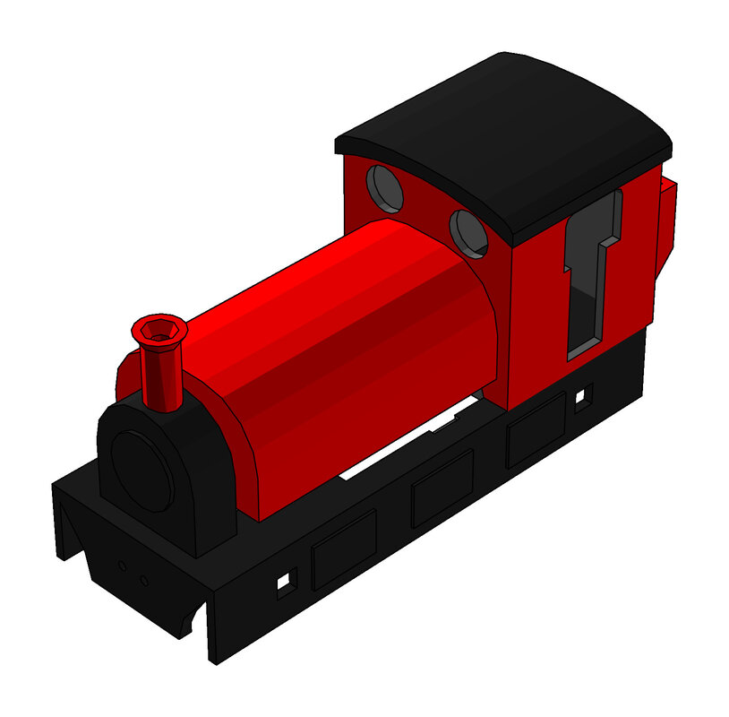 Saddle tank locomotive