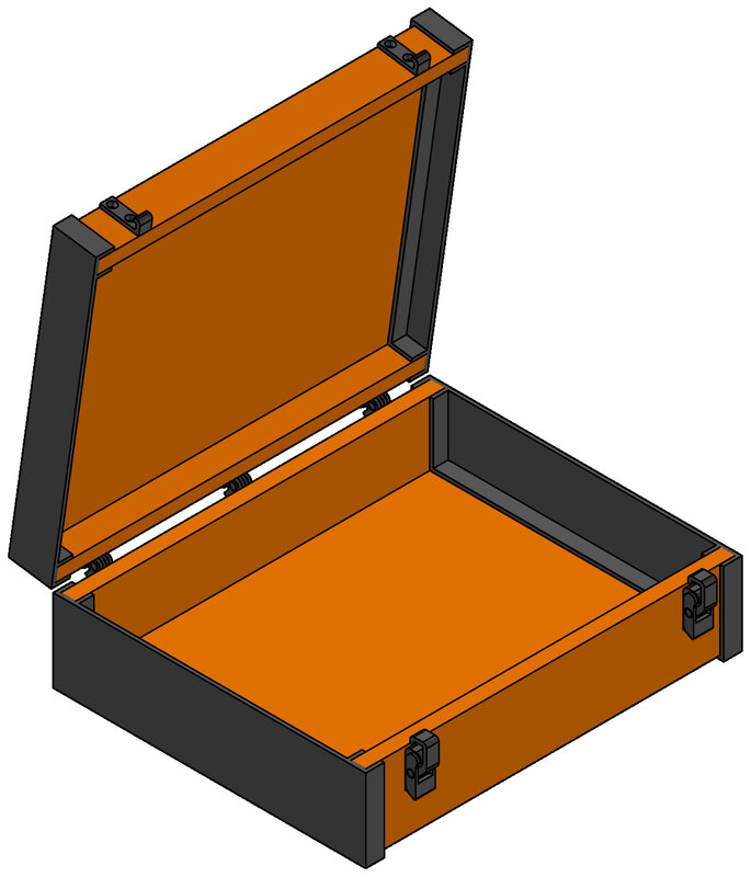 Briefcase style box