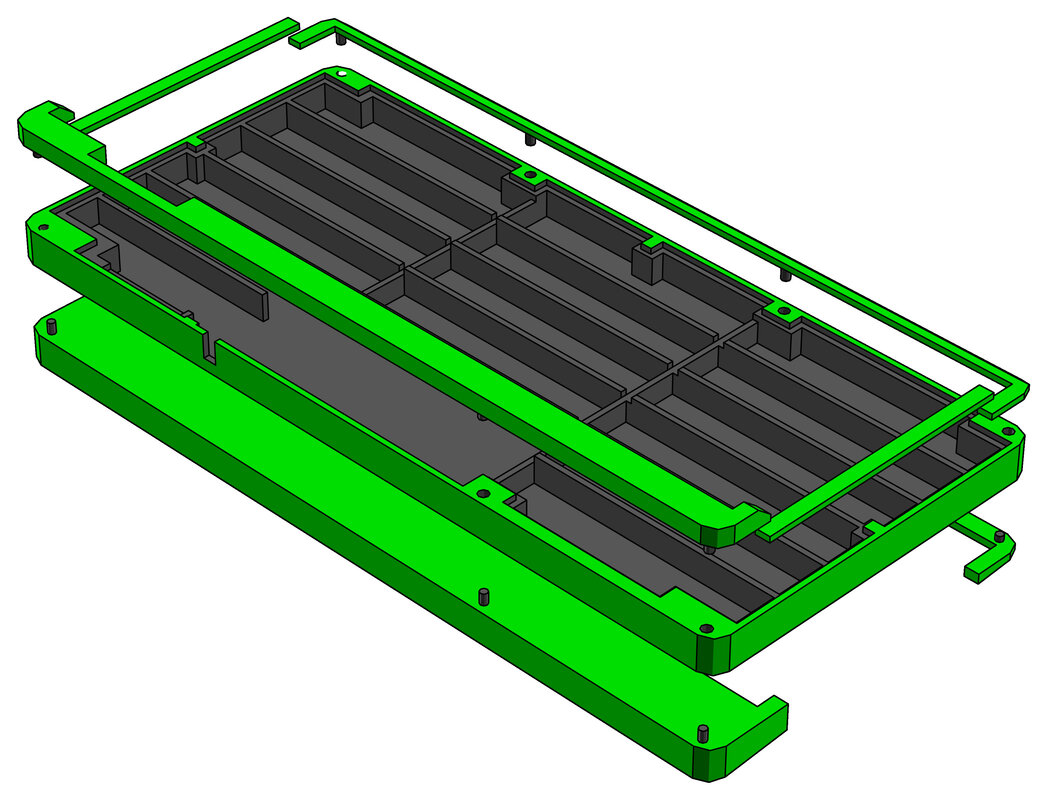 3D printed Cherry keyboard case