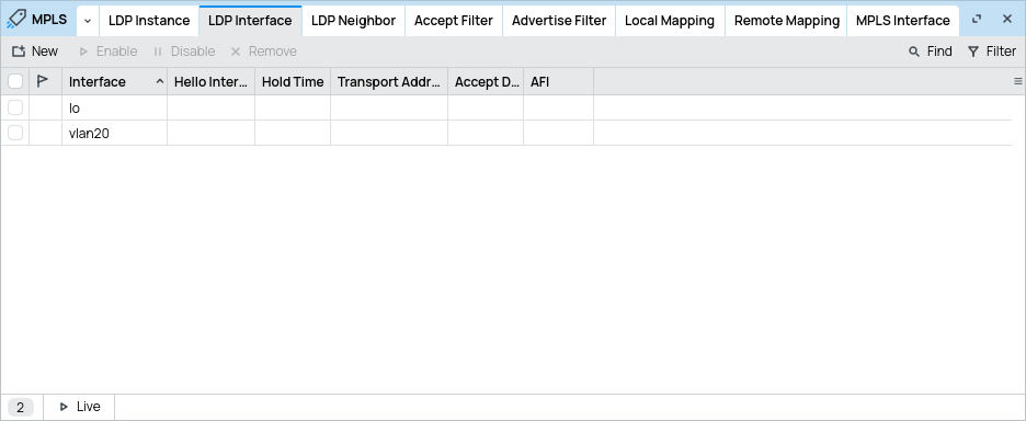 LDP instance
